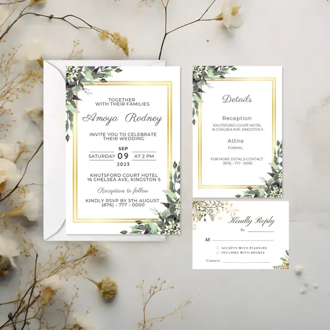 Matte Invitation Suite