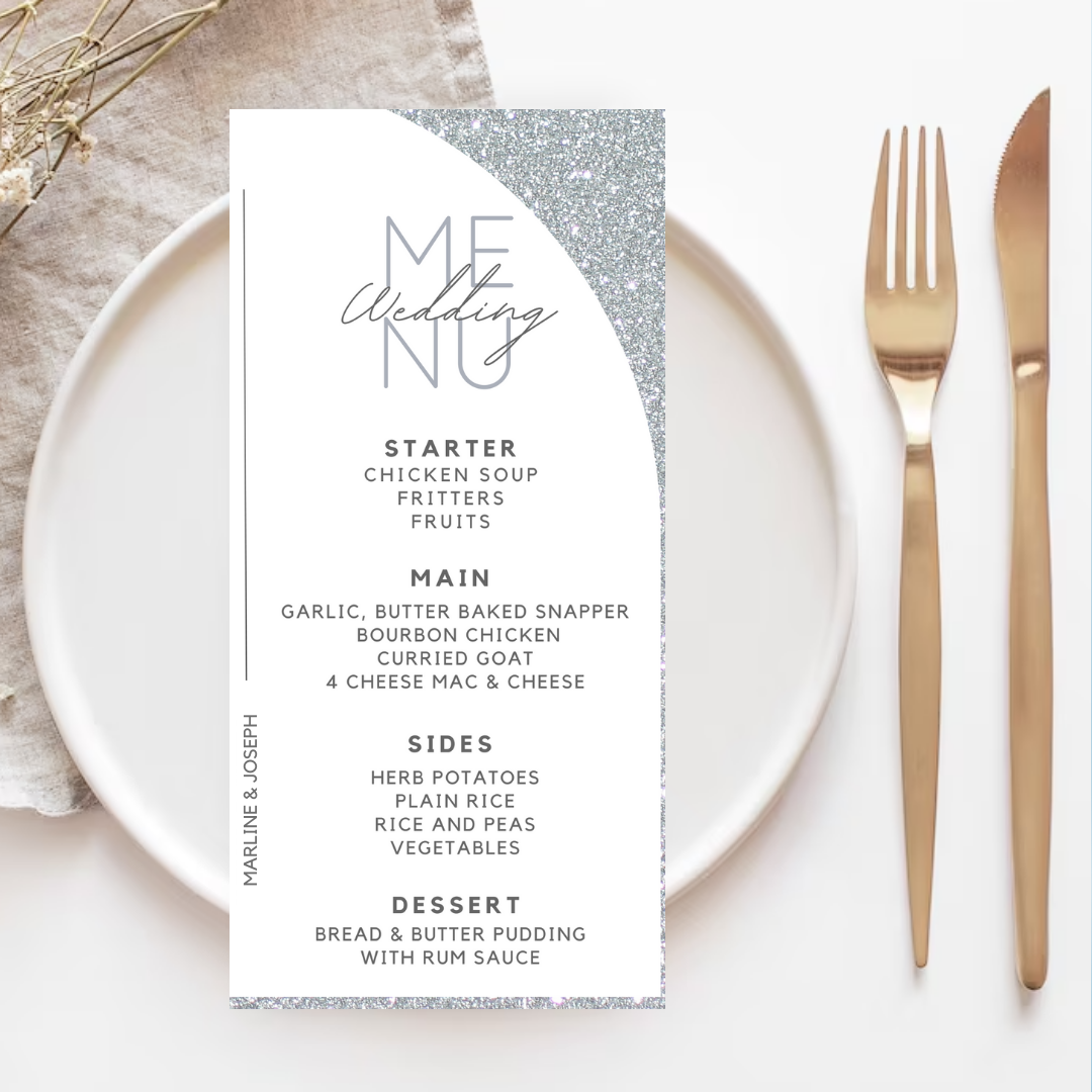 menu card
