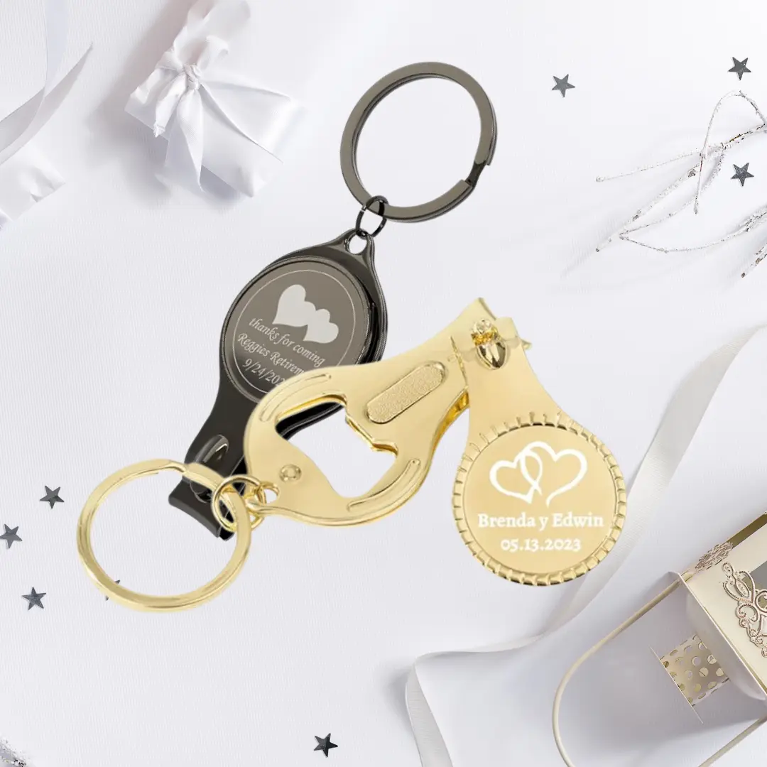 Custom Round Bottle Opener Nail Clipper