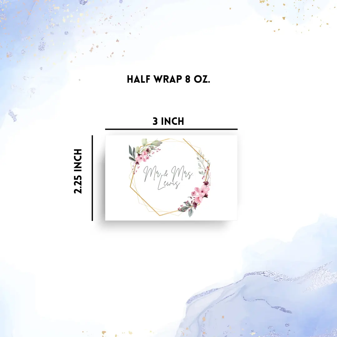 Half Wrap 8oz Label